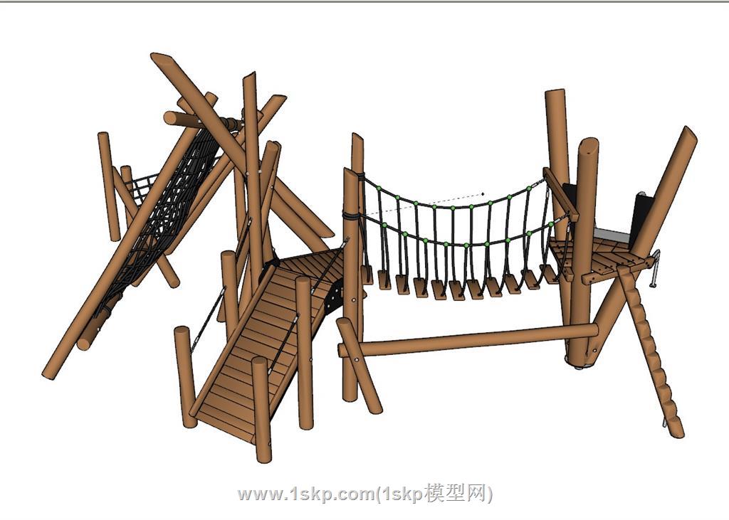 儿童游乐攀爬网SU模型