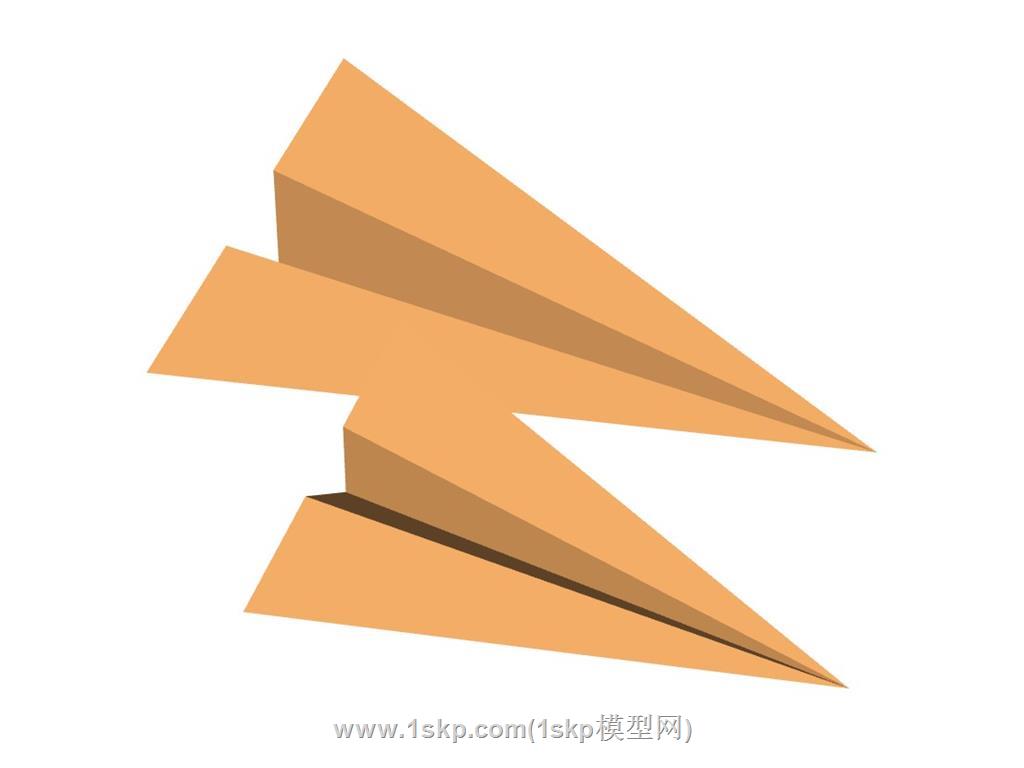 纸飞机SU模型