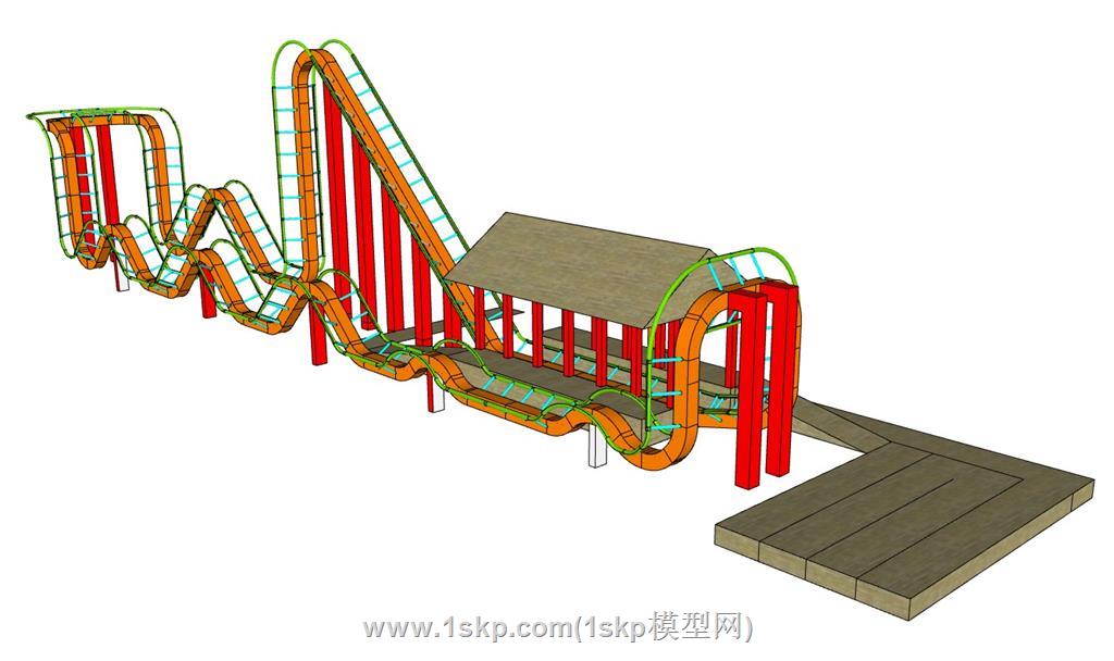 过山车SU模型
