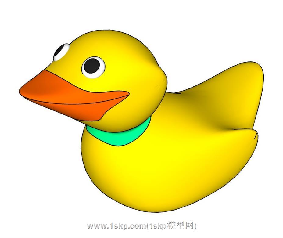 小黄鸭玩具SU模型