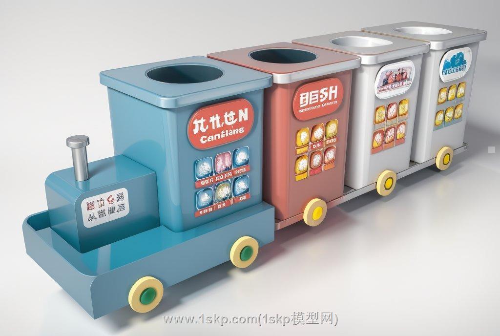 垃圾桶垃圾SU模型