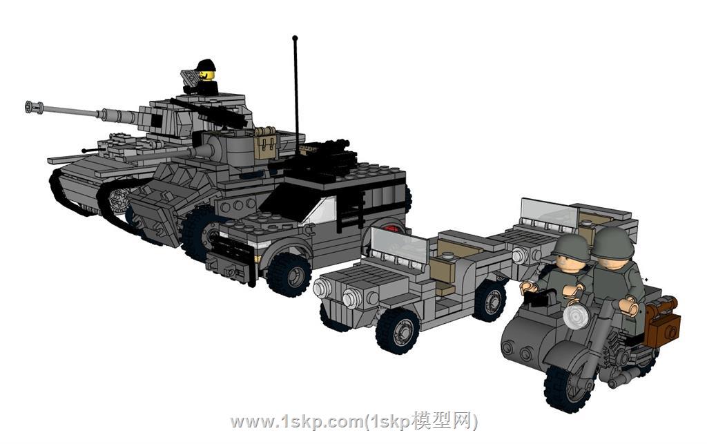 乐高玩具SU模型