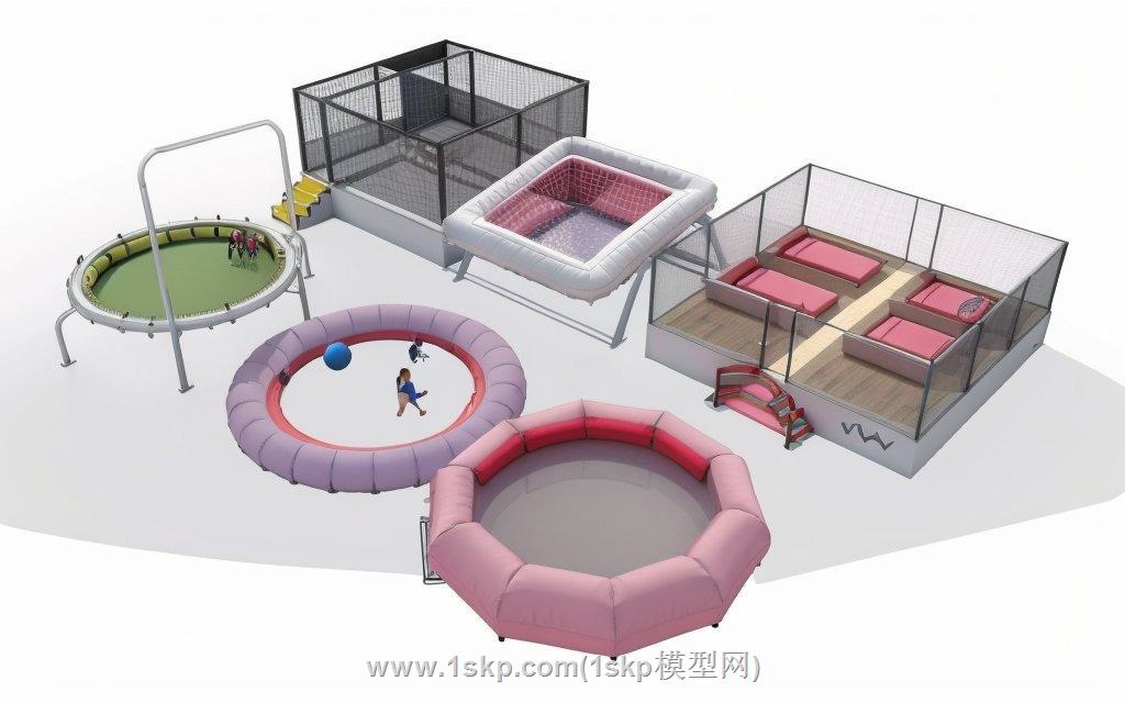 蹦床SU模型