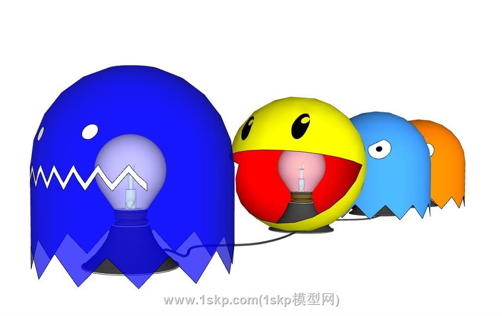 卡通灯具SU模型