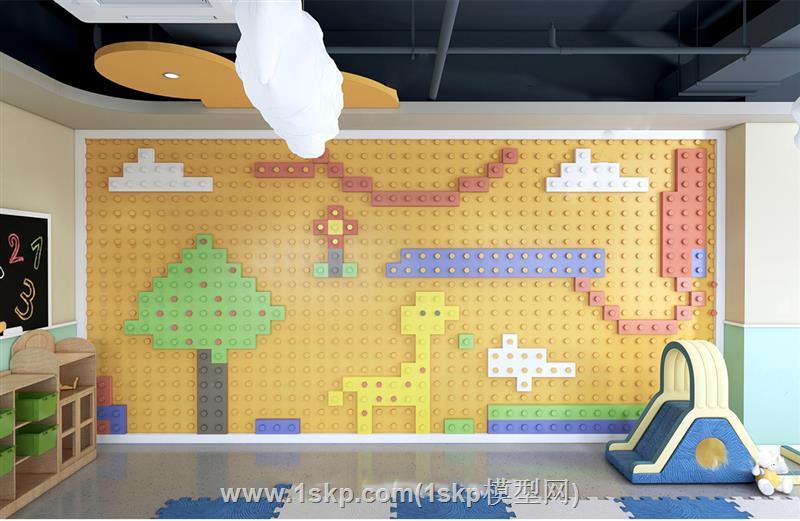 儿童墙积木墙玩具墙