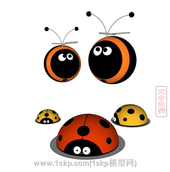 卡通昆虫之七星瓢虫
