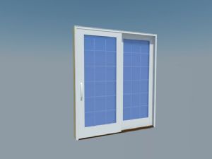 推玻推拉门移门SU模型