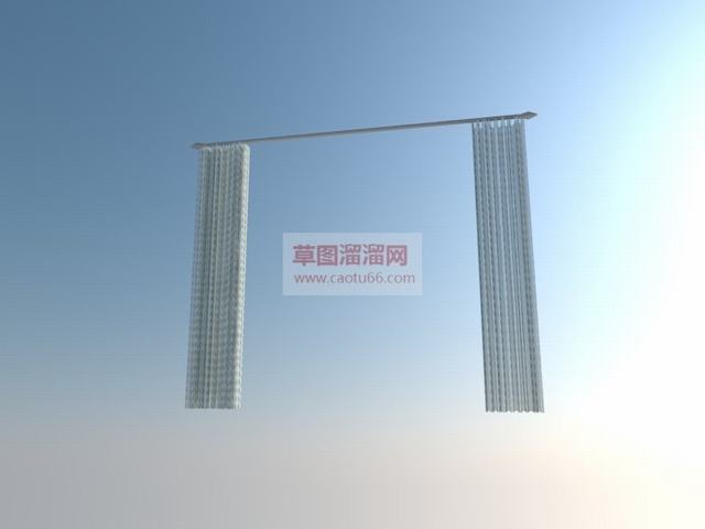 窗帘SU模型