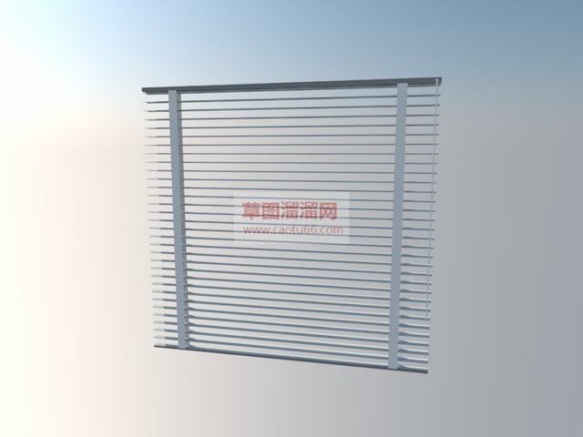 百叶窗窗帘SU模型