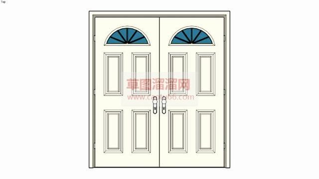 双开门SU模型