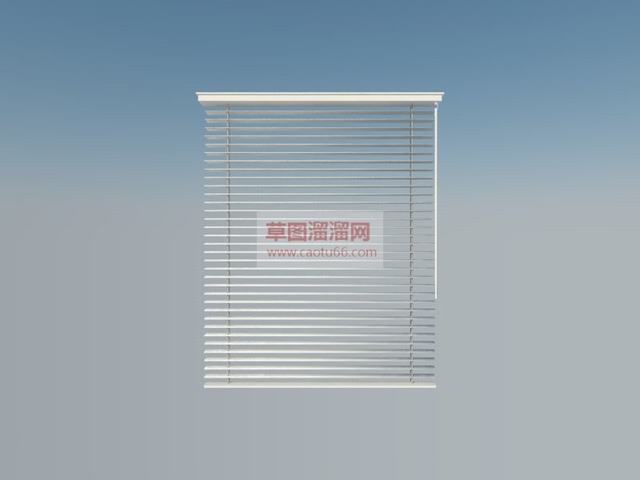百叶窗窗帘SU模型