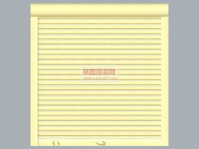 卷帘门SU模型