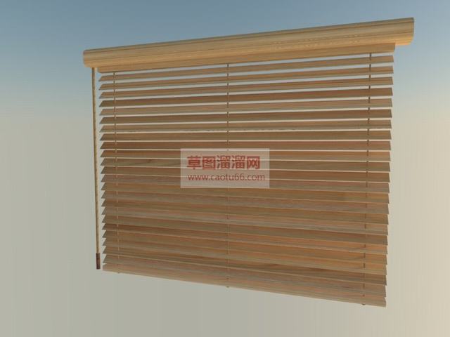 百叶窗窗帘百叶窗SKPSU模型