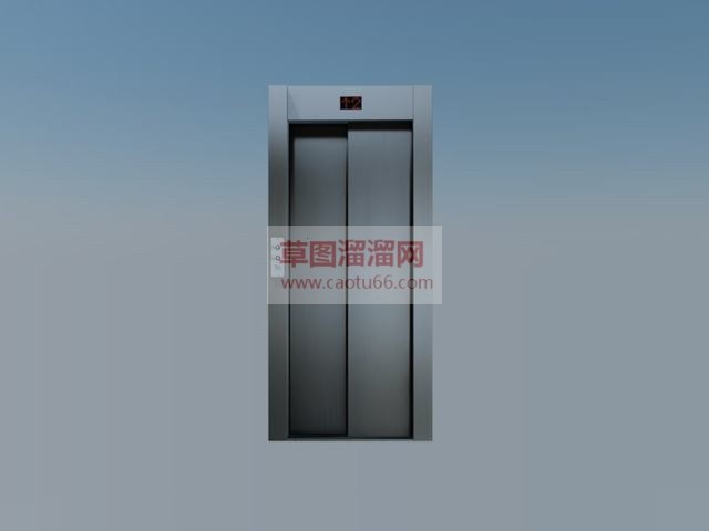 电梯门SU模型