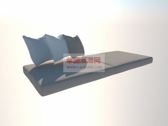 飘窗垫坐垫SU模型