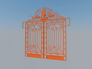 铁艺大门口SU模型