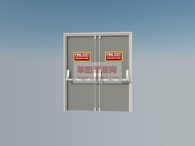 防火门SU模型