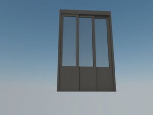 玻璃门门SU模型
