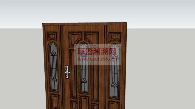法系室内大门SU模型