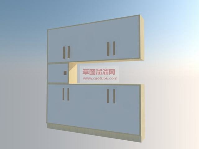 进门鞋柜玄关柜柜子SU模型