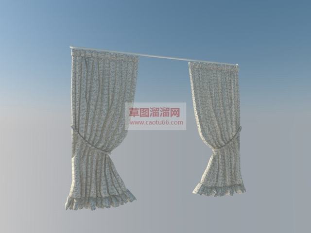 窗帘SU模型
