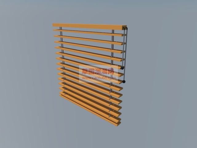 百叶窗窗帘SU模型