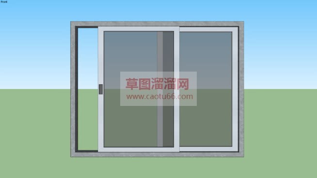玻璃窗+玻璃SU模型