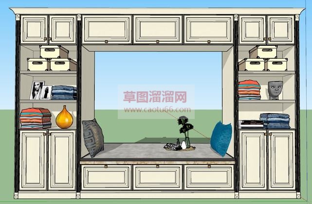 带工艺品摆件SU模型