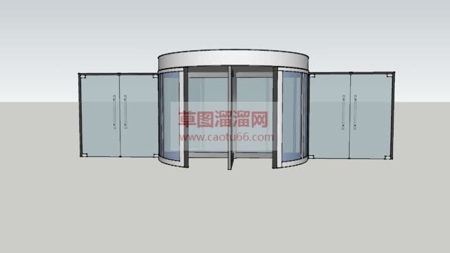 旋转门草图免SU模型