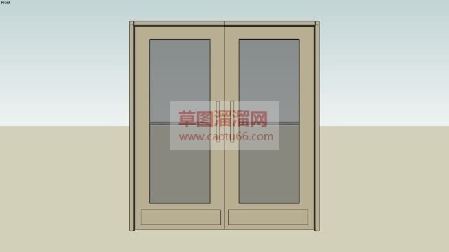 玻璃推拉门SU模型