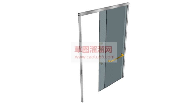 浴室玻璃隔断SU模型