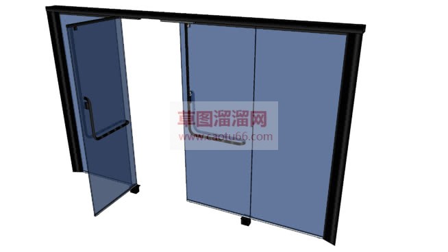 免费推拉玻璃SU模型