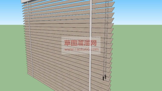 手拉百叶窗免SU模型