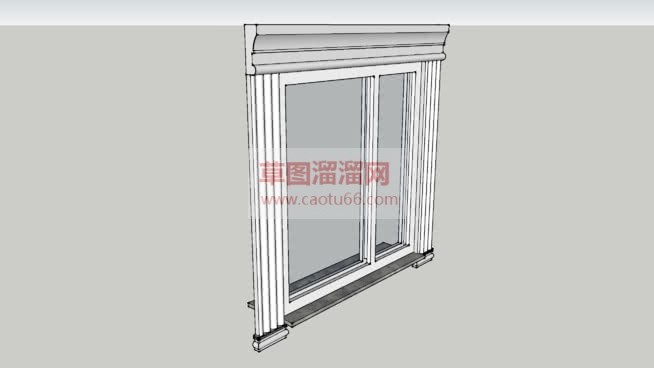 石膏边窗口窗SU模型