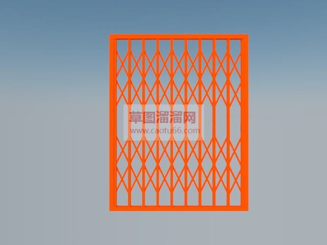 拉闸门下载SU模型