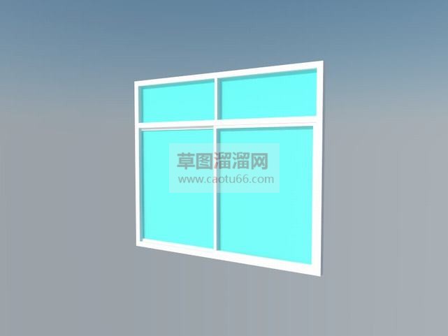 常见的玻璃窗SU模型