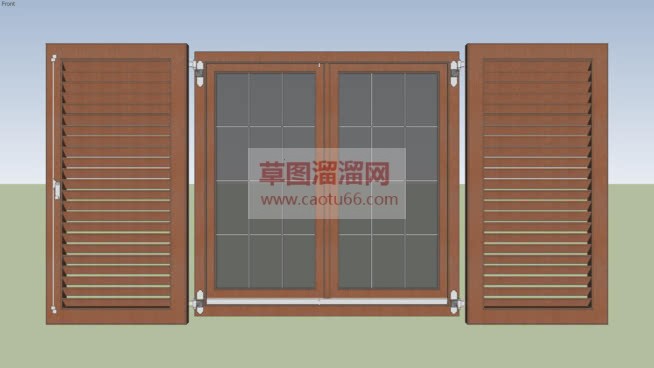 草图大师百叶SU模型