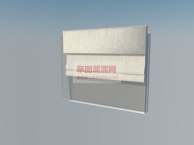罗马帘百叶窗SU模型
