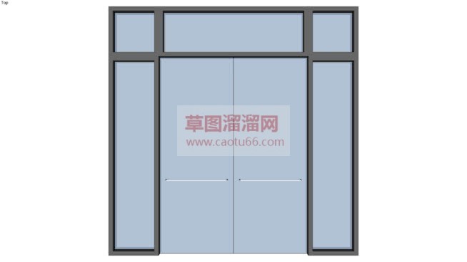 做店铺的门？SU模型