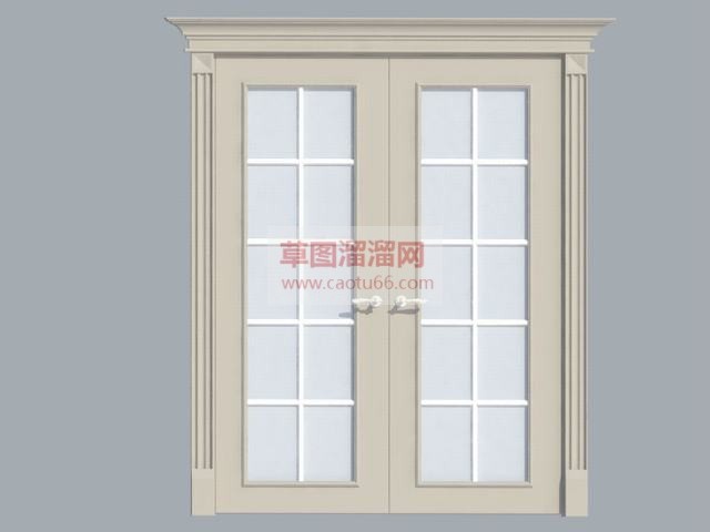 双开门草图免SU模型