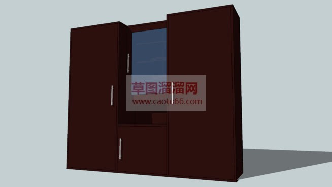 草图大师柜门SU模型