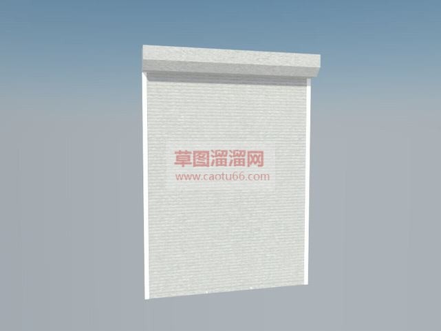卷帘门草图大SU模型
