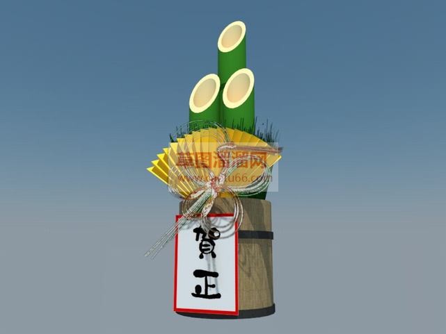 传统日式装饰SU模型