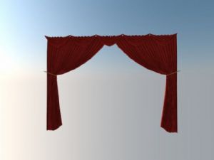 剧院的窗帘幕SU模型