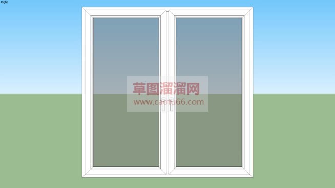 玻璃窗窗户SU模型