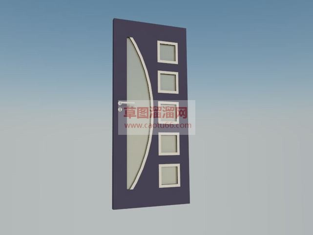 钥匙孔门把手SU模型