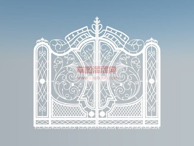 欧式风格铁艺SU模型