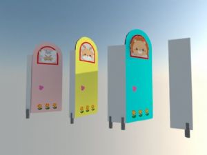 卫生间隔断儿SU模型