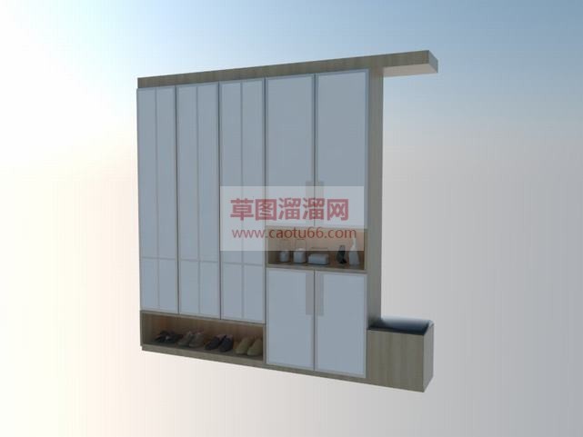 到顶的木制进SU模型