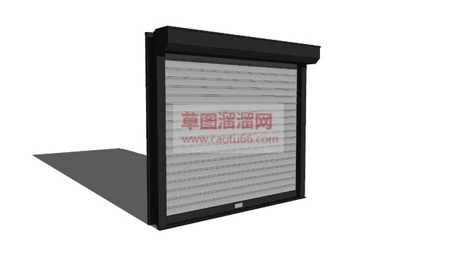 拉闸门卷帘门SU模型